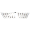 Vidaxl Pluie Shower Head en acier inoxydable 20x30 cm rectangulaire