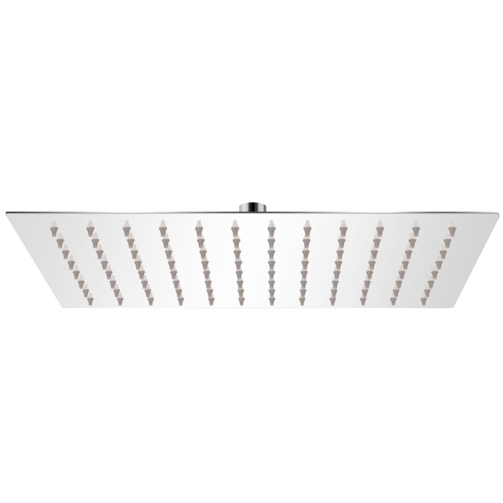 Vidaxl Pluie Shower Head en acier inoxydable 20x30 cm rectangulaire