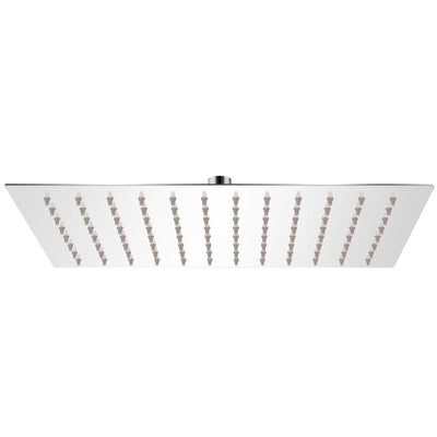 Vidaxl Pluie Shower Head en acier inoxydable 20x30 cm rectangulaire