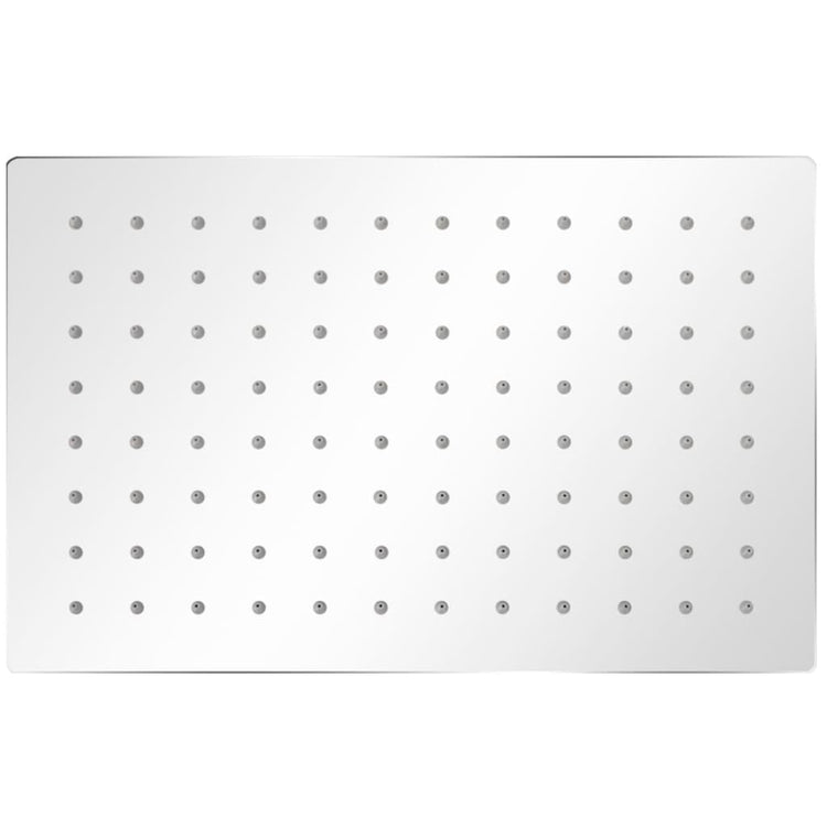 Vidaxl Pluie Shower Head en acier inoxydable 20x30 cm rectangulaire