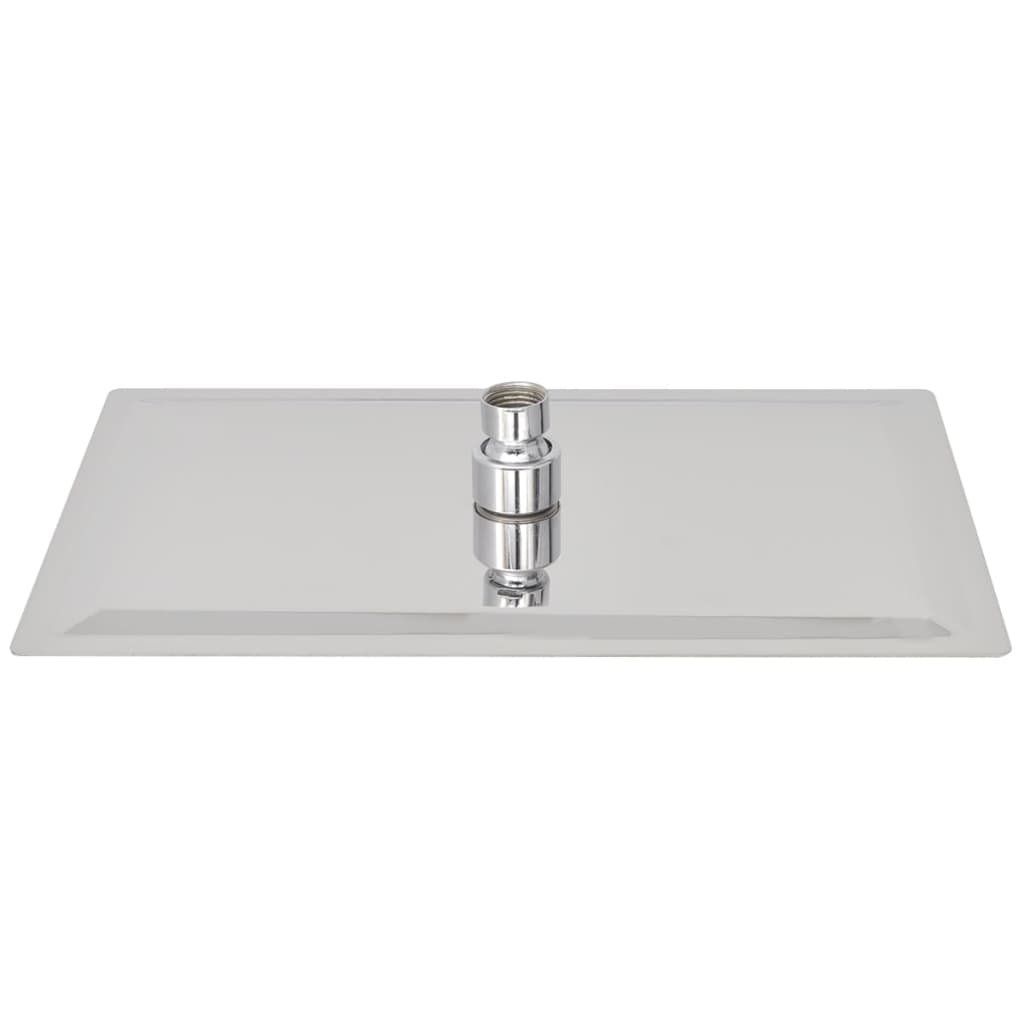 Vidaxl Pluie Shower Head en acier inoxydable 20x30 cm rectangulaire
