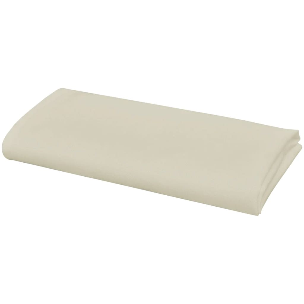 Vidaxl Napkins 50 pièces crème 50x50 cm