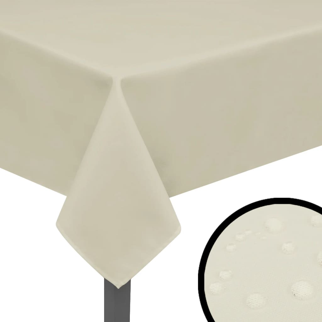 Nappeurs Vidaxl 5 pièces crème 170x130 cm