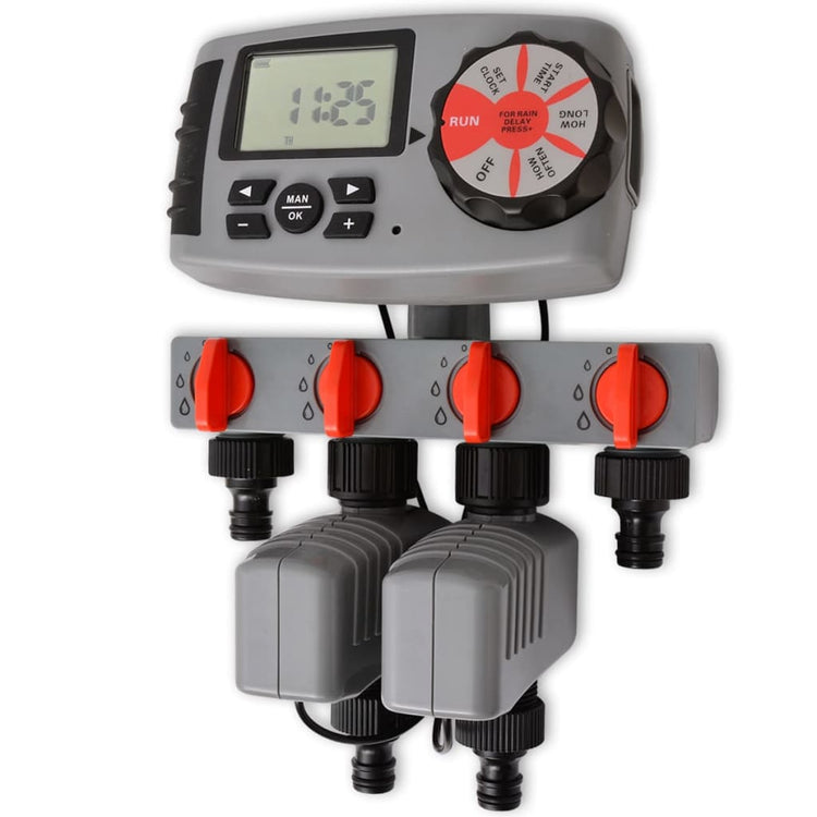 Stimateur de pulvérisation vidaxl automatiquement avec 4 stations 3 V