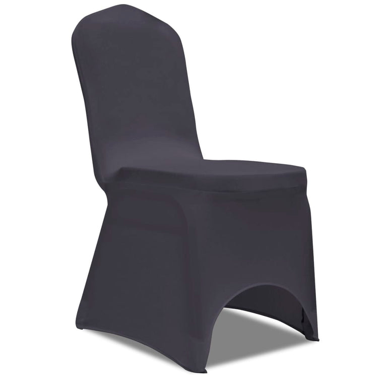 Couverture de chaise vidaxl strethracite 6st