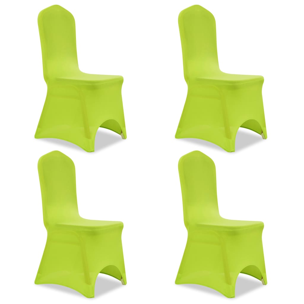 Couverture de chaise vidaxl stretch 4 pièces vertes