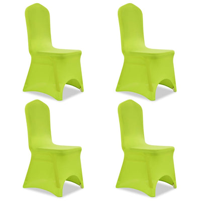 Couverture de chaise vidaxl stretch 4 pièces vertes