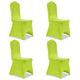 Couverture de chaise vidaxl stretch 4 pièces vertes