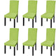 Vidaxl Seat Covers 6 ST Stretch Straight Green