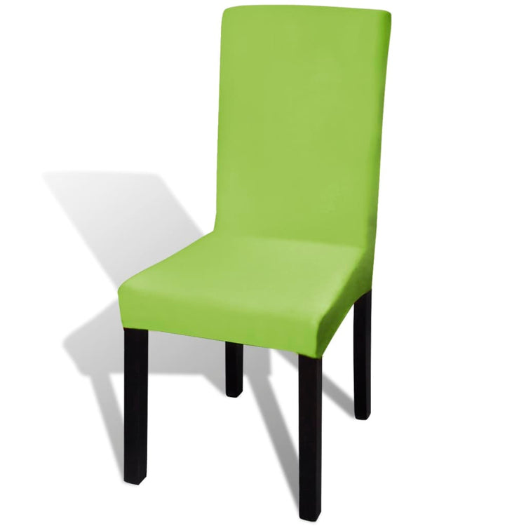 Vidaxl Seat Covers 6 ST Stretch Straight Green