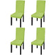 Vidaxl Seat Covers 4 ST Stretch Straight Green