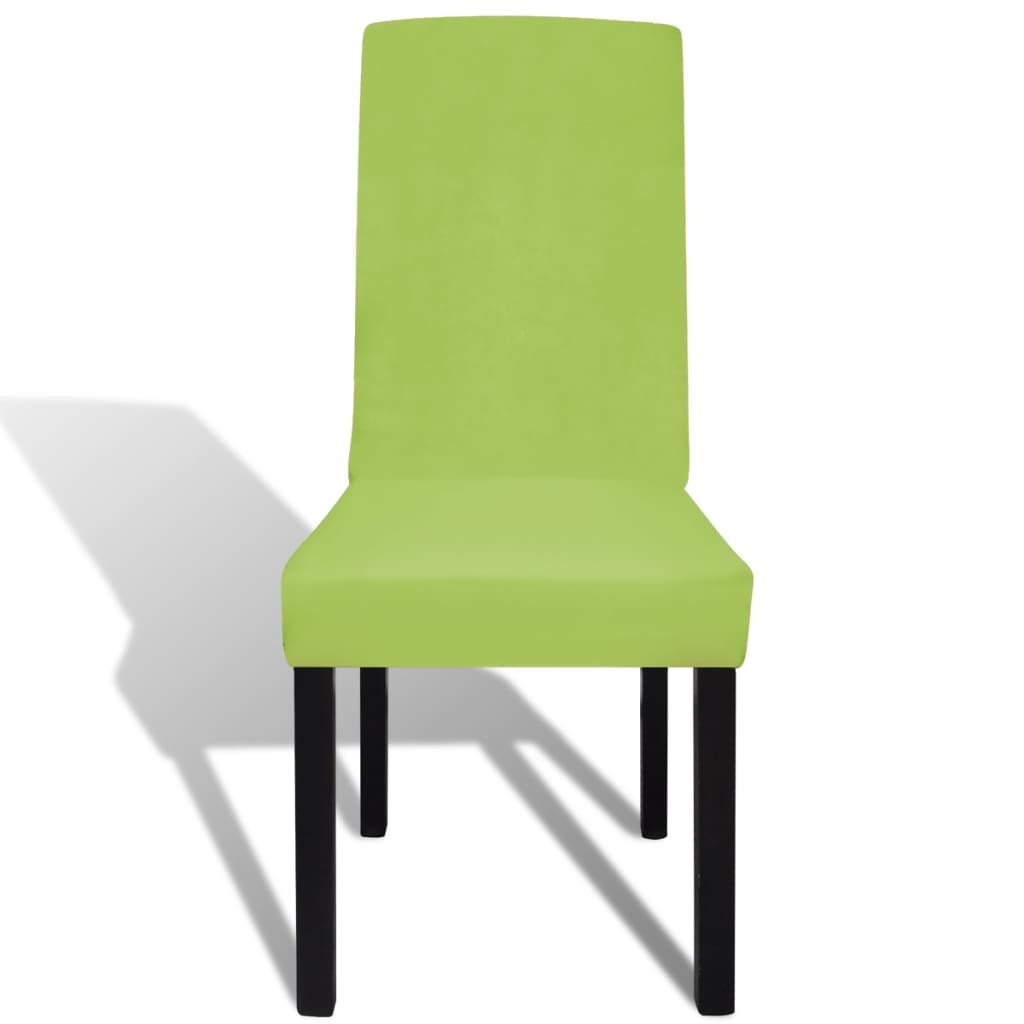 Vidaxl Seat Covers 4 ST Stretch Straight Green
