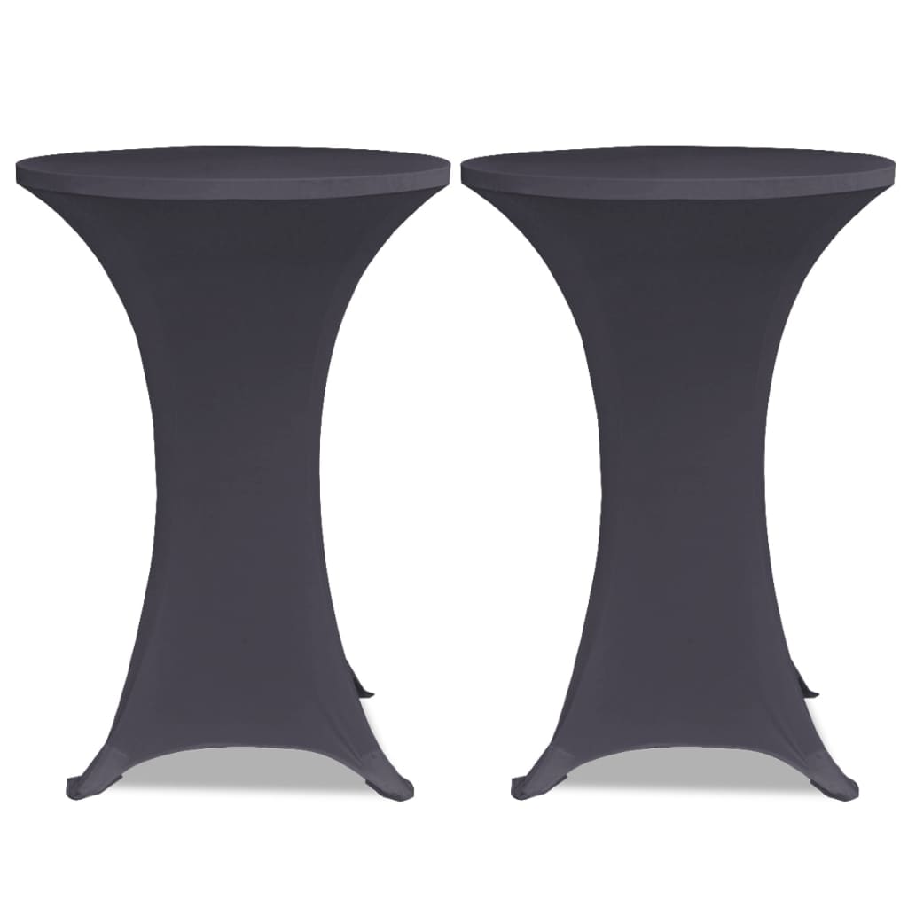 Couverture de table vidaxl strethracite 2st
