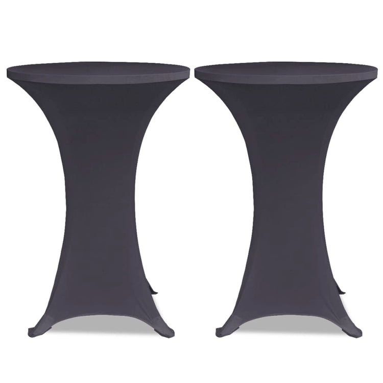 Couverture de table vidaxl strethracite 2st