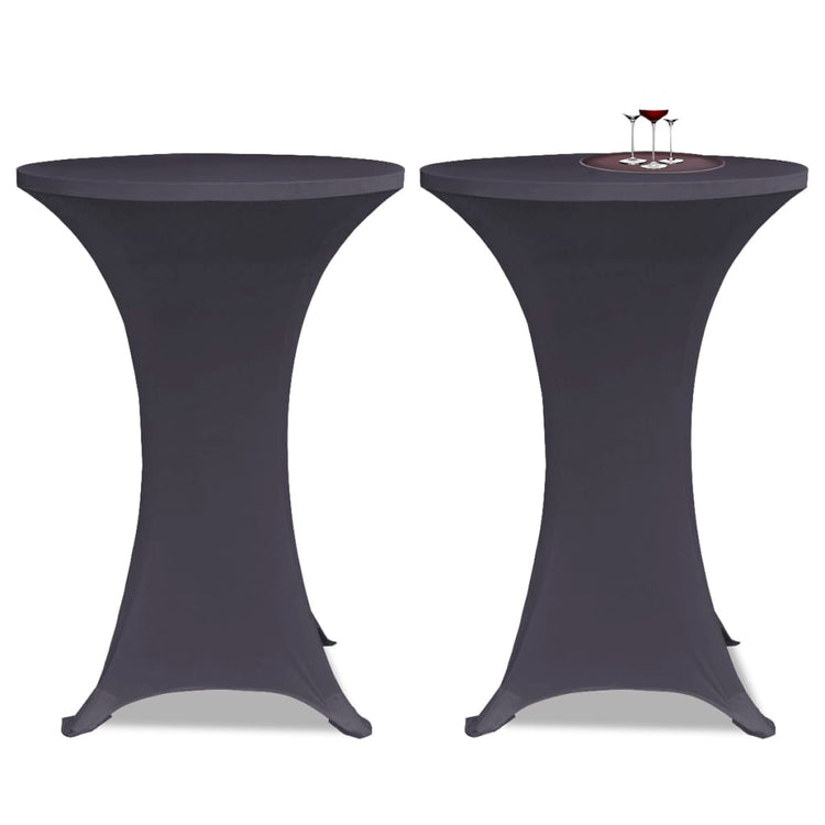 Couverture de table vidaxl strethracite 2st