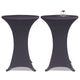 Couverture de table vidaxl strethracite 2st