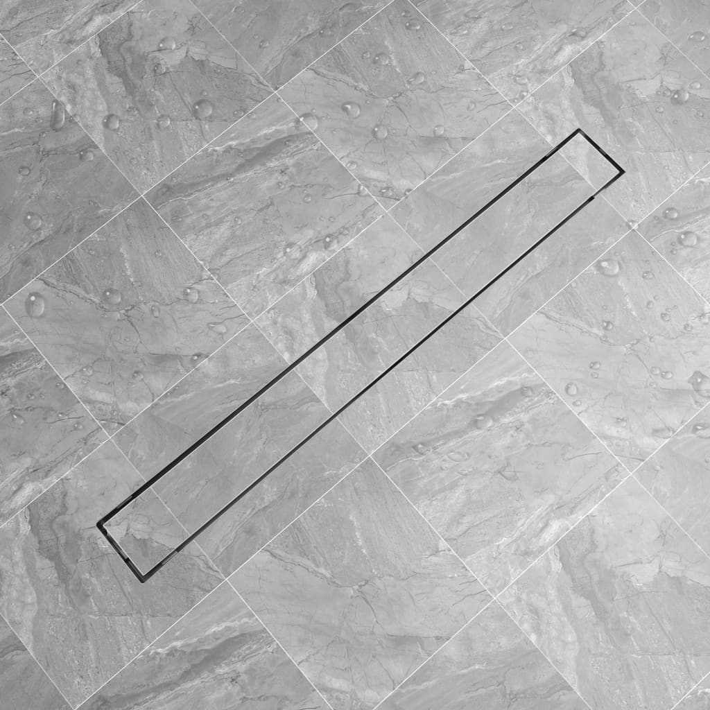 Vidaxl Douleur de douche rectangulaire 1030x140 mm en acier inoxydable