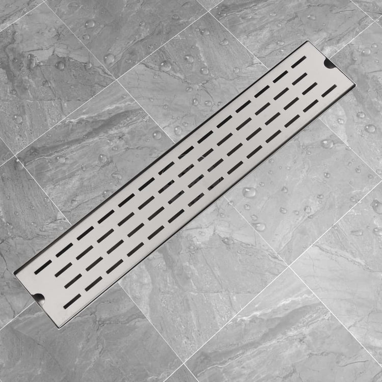 Vidaxl Douleur de douche rectangulaire 630x140 mm en acier inoxydable