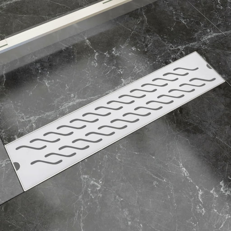 Vidaxl Douleur de douche Golf rectangulaire 530x140 mm en acier inoxydable