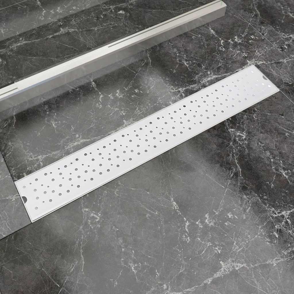 Vidaxl Douleur de douche Bubble rectangulaire 730x140 mm en acier inoxydable