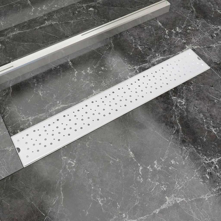 Vidaxl Douleur de douche Bubble rectangulaire 730x140 mm en acier inoxydable