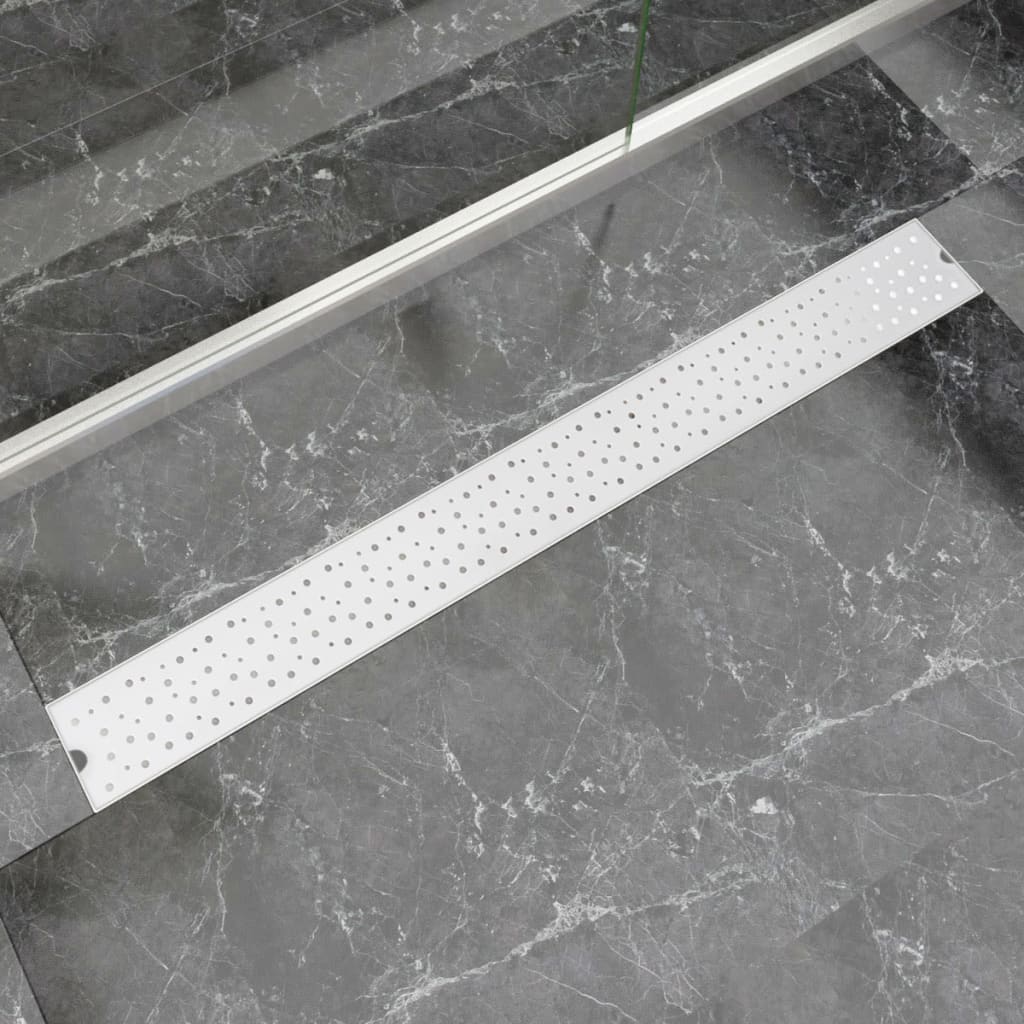 Vidaxl Doudeur de douche Bubble rectangulaire 1030x140 mm en acier inoxydable