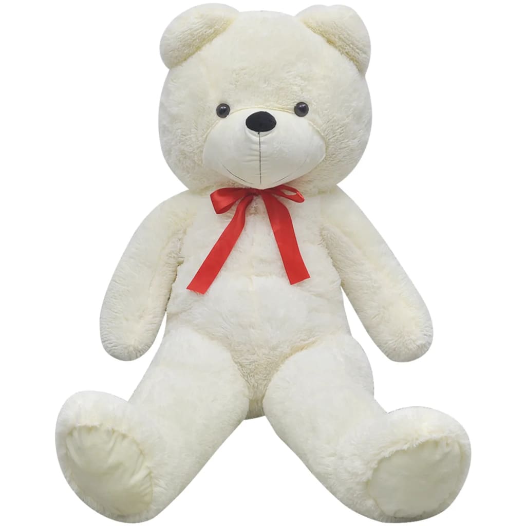 Vidaxl ours en peluche 170 cm peluche blanc