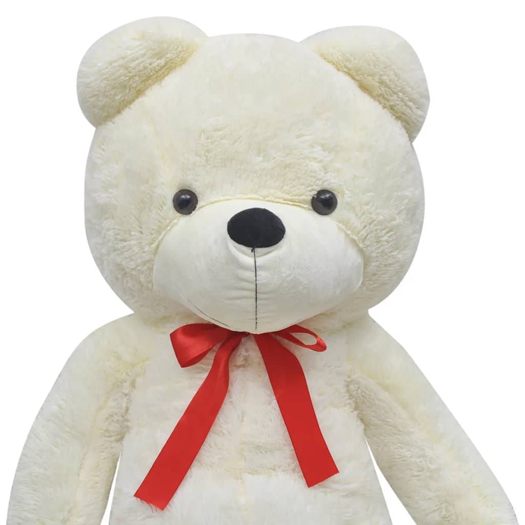Vidaxl ours en peluche 170 cm peluche blanc