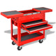 Vidaxx chariot à outils rouge 70,5 x 37 x 71 cm acier