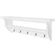 Vidaxl Coat Rack Baroque Style MDF blanc
