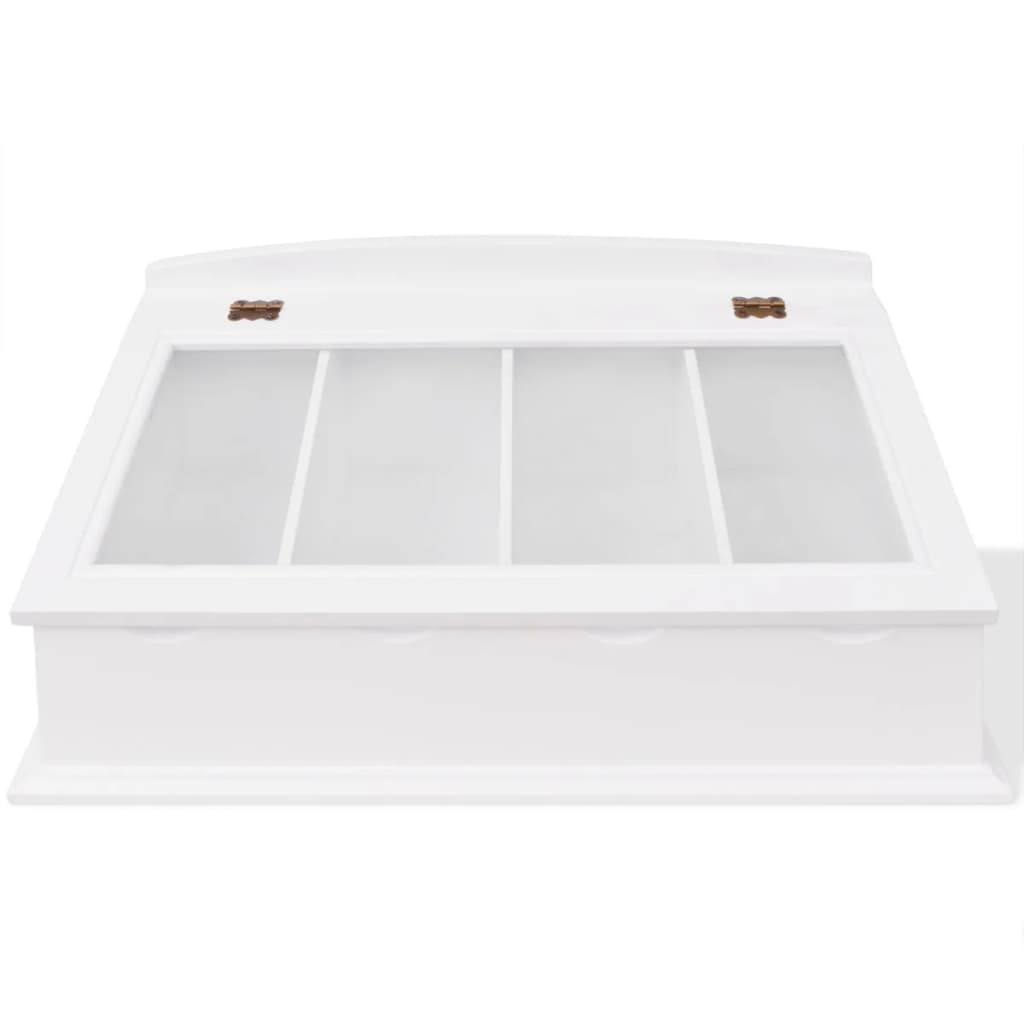 Vidaxl Cutlery Duwier MDF White Baroque Style