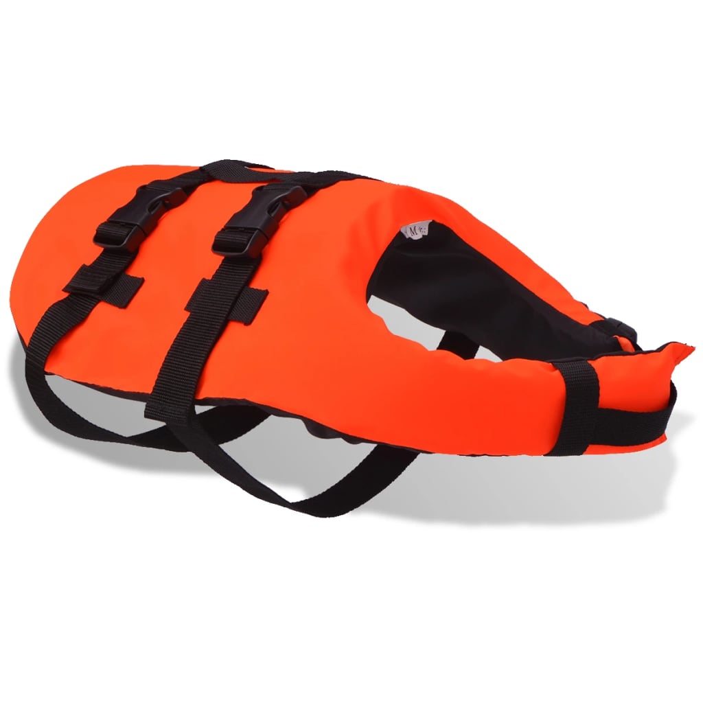 Vidaxl chien de natation gilet l orange