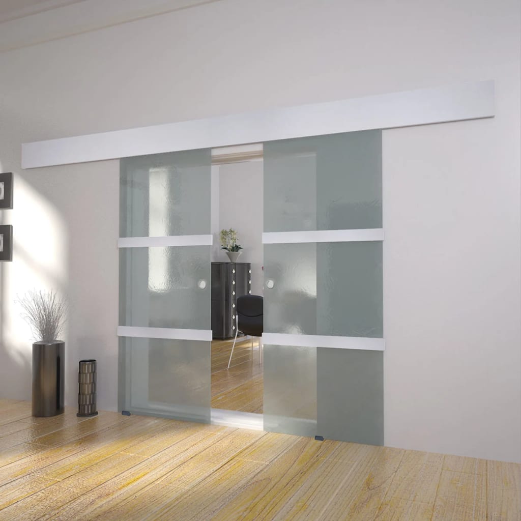 Vidaxl Verre de porte coulissante à double