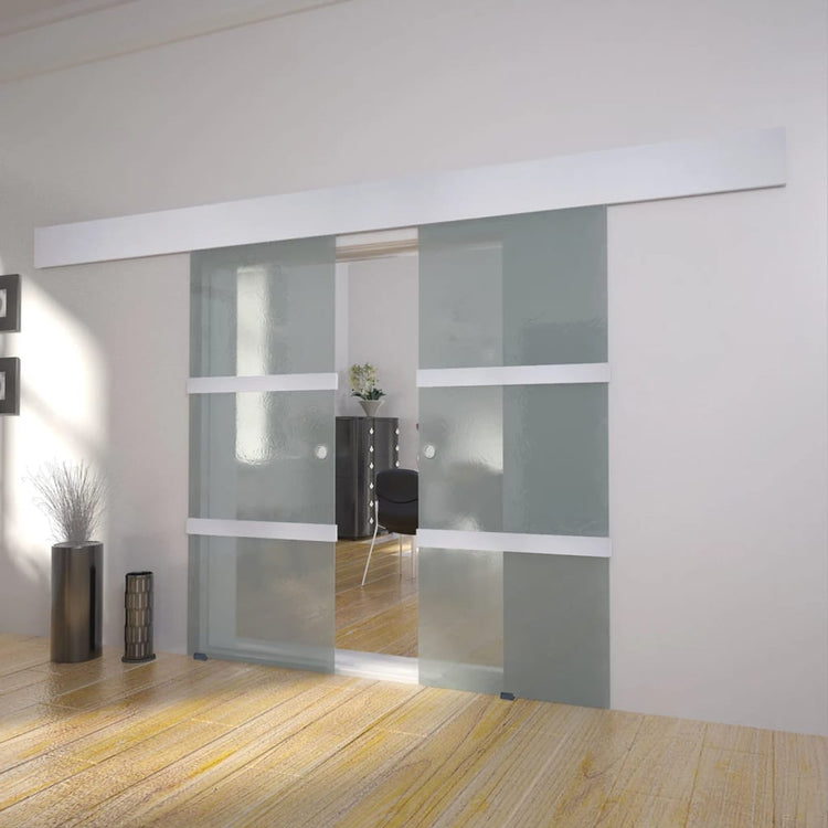 Vidaxl Verre de porte coulissante à double