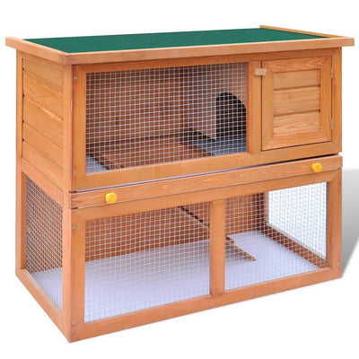 Vidaxx Clapier d'extérieur pour petits animaux, 1 porte, bois