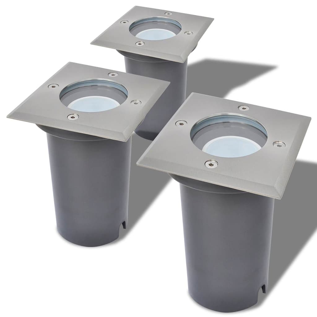 Vidaxl LED Land Spots en dehors de 3 pièces carré