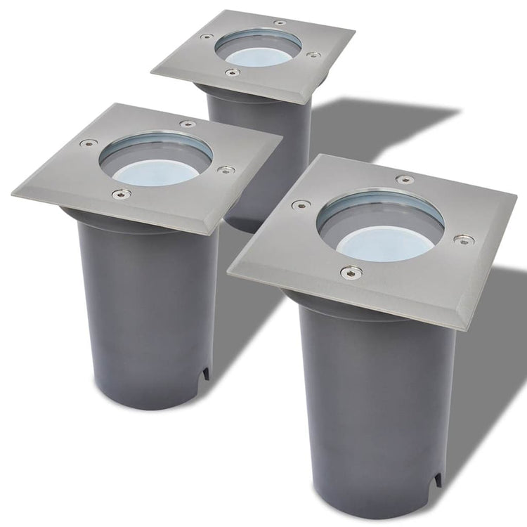 Vidaxl LED Land Spots en dehors de 3 pièces carré