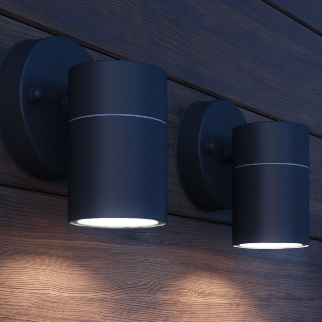 Lampe murale à LED vidaxl à l'extérieur en acier inoxydable 2 m