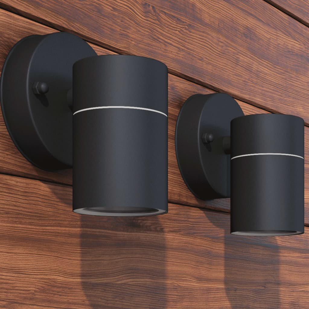 Lampe murale à LED vidaxl à l'extérieur en acier inoxydable 2 m
