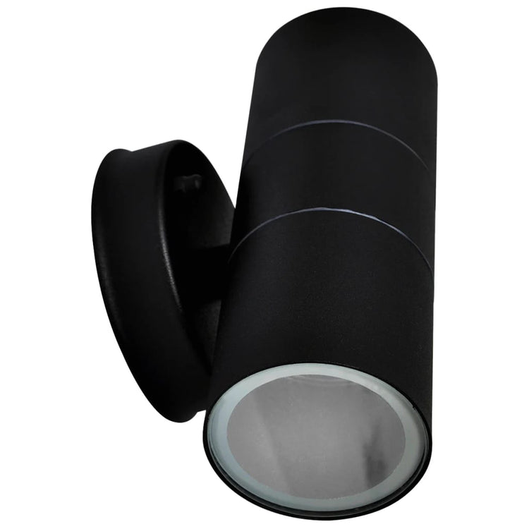 Vidaxl Lampes murales extérieures 2 pcs vers le haut en acier inoxydable