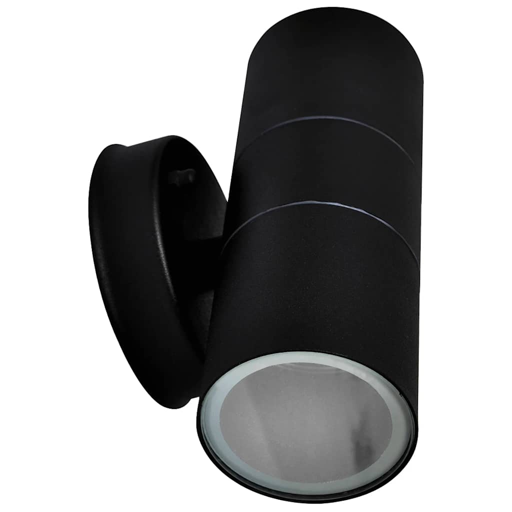 Vidaxl Lampes murales extérieures 2 pcs vers le haut en acier inoxydable