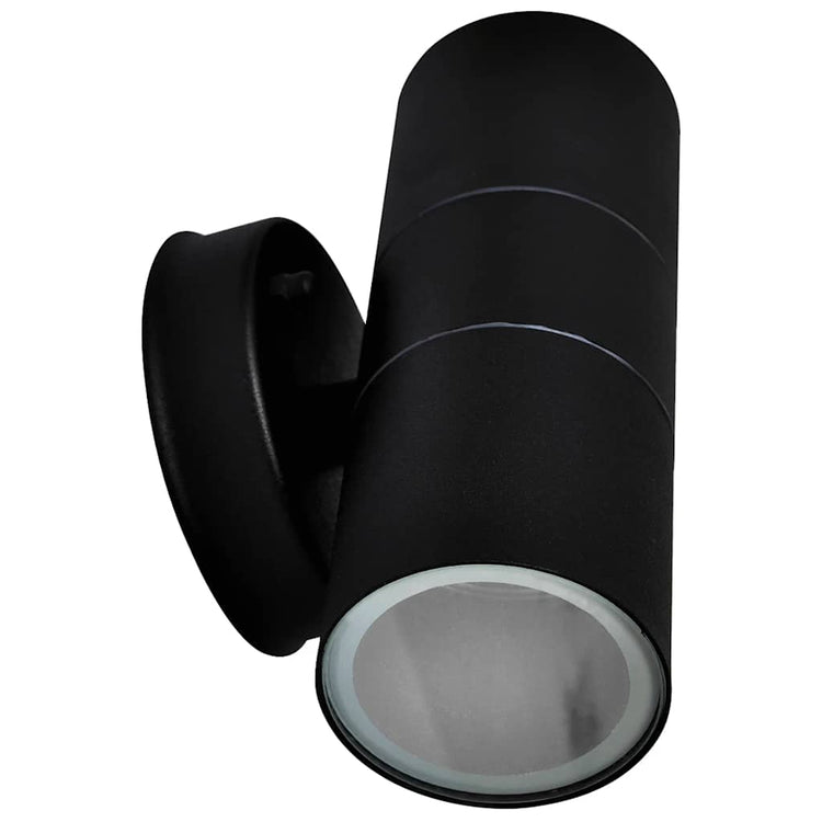 Vidaxl Lampes murales extérieures 2 pcs vers le haut en acier inoxydable