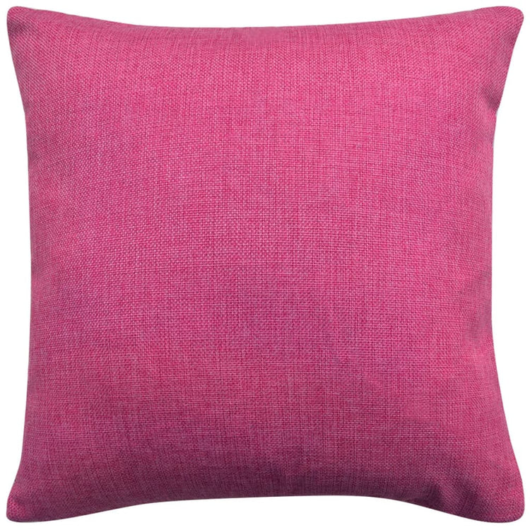 Coussin vidaxl coussin 4 pièces lin look rose 80x80 cm