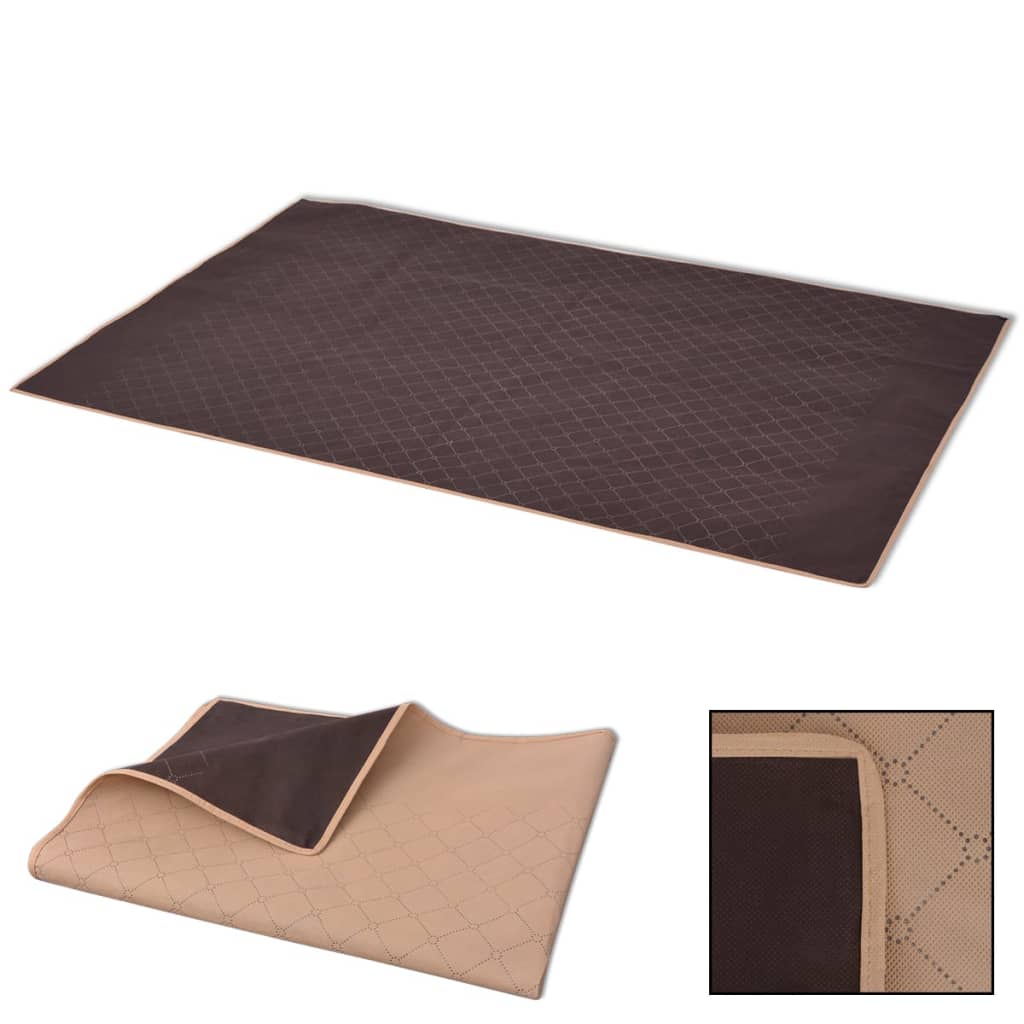 Vidaxl Picnic Rug 100x150 cm beige et brun