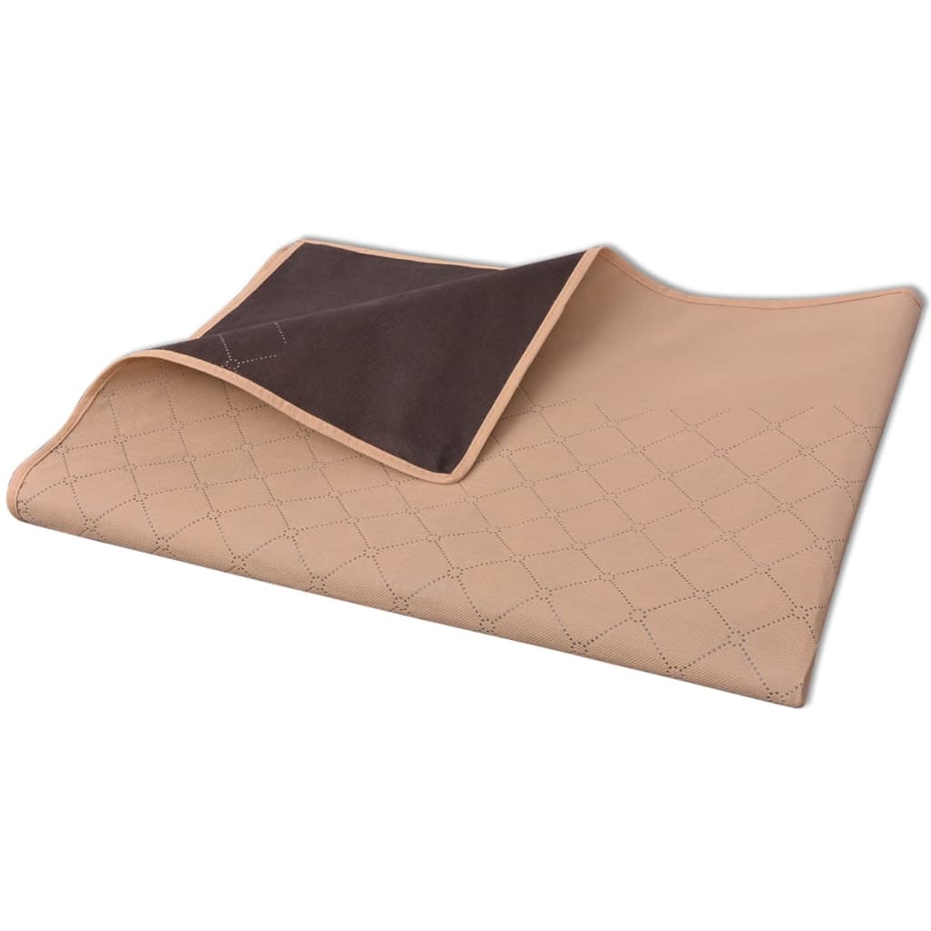 Vidaxl Picnic Rug 100x150 cm beige et brun