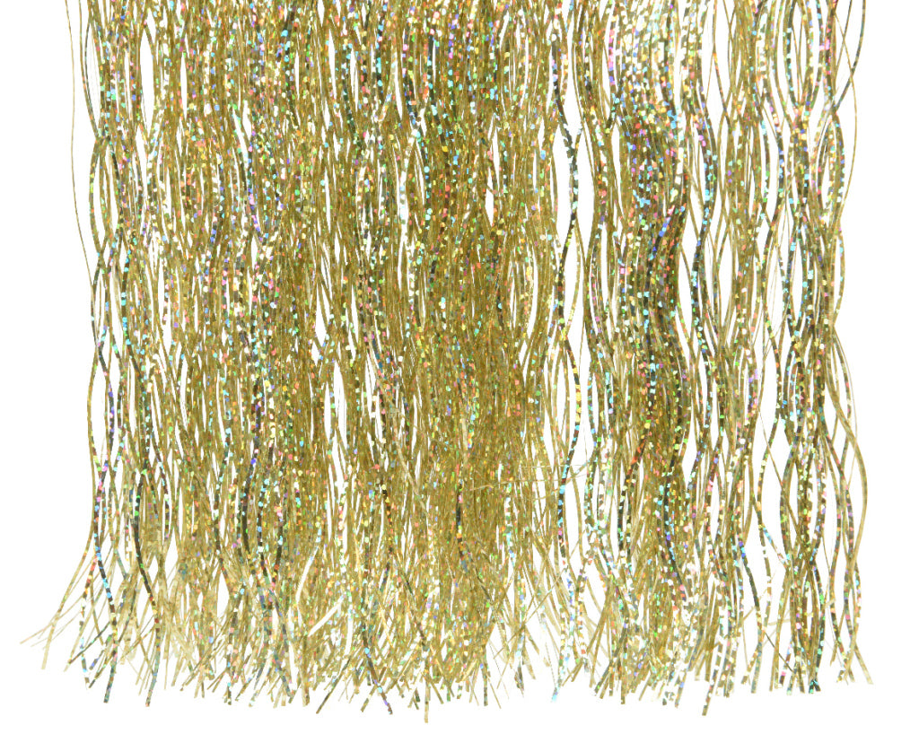 Décoris décoris lametta en vinyle décorations de Noël brillance laser doré 50x40 cm