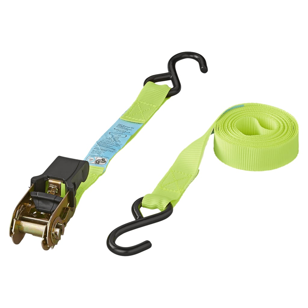 PROPLUS 4 pièces de bande d'ensemble avec cliquet et 2 crochets 5 m 320205