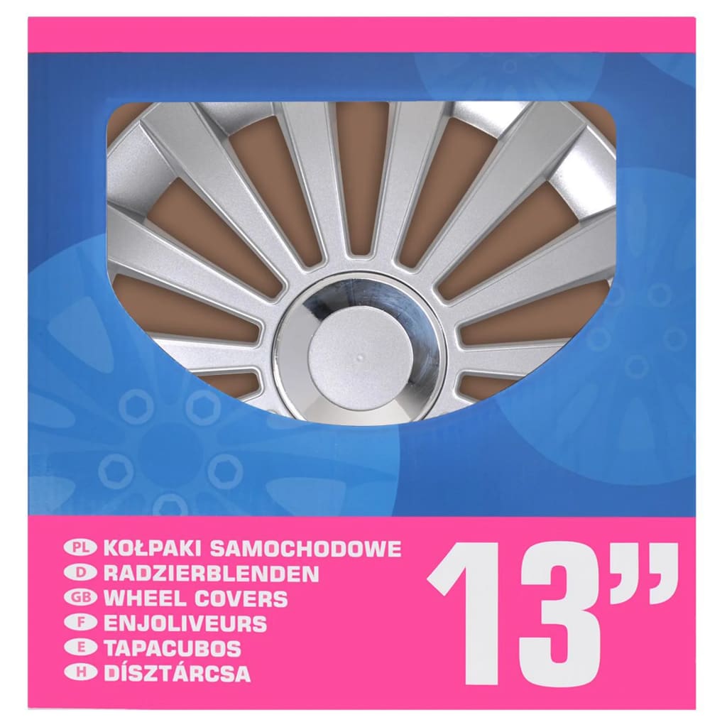 Proplus Hubcaps 4 St Meridian 13 '' Colore en argent