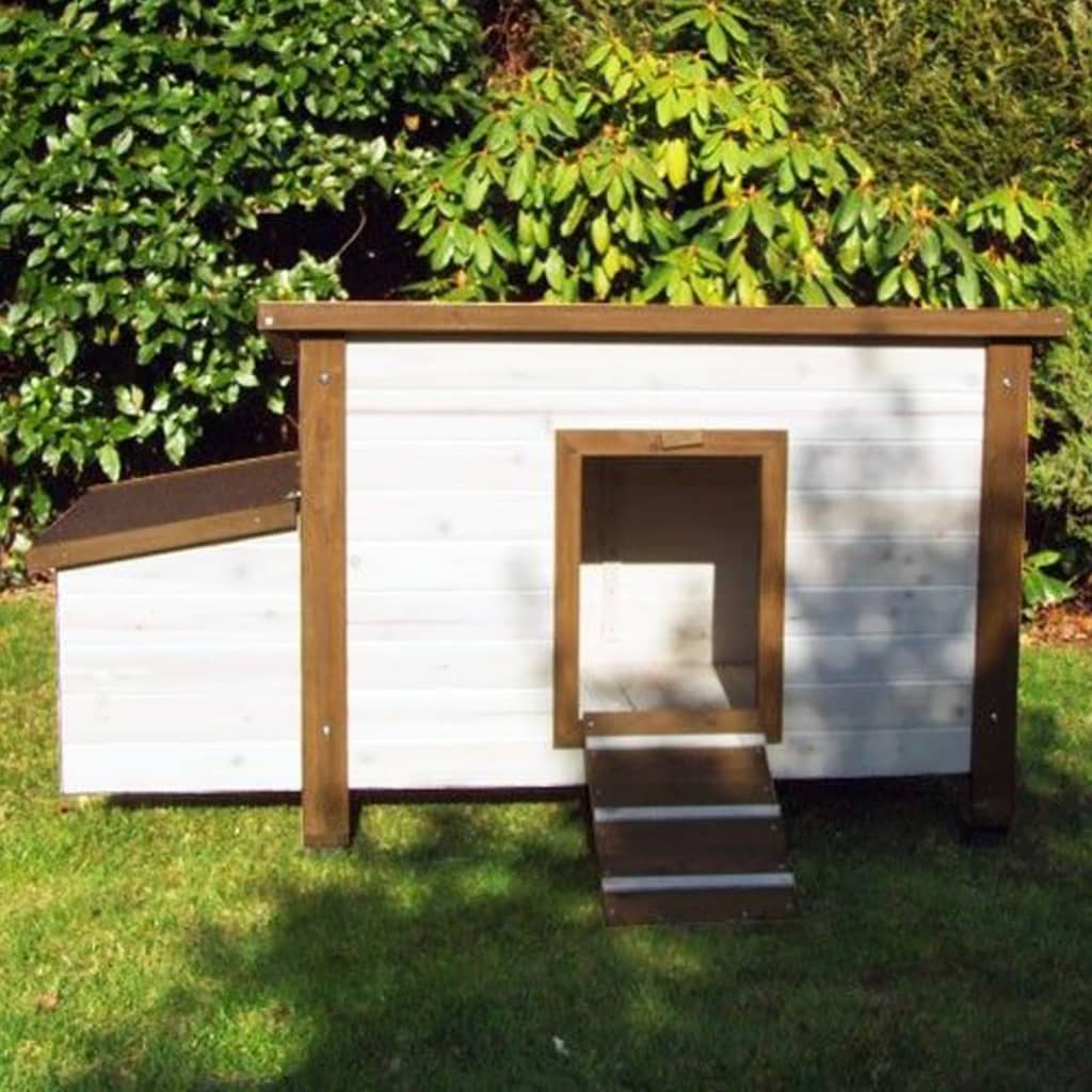 @pet @pet poulet Coop 136x74.5x75 cm Blanc et brun