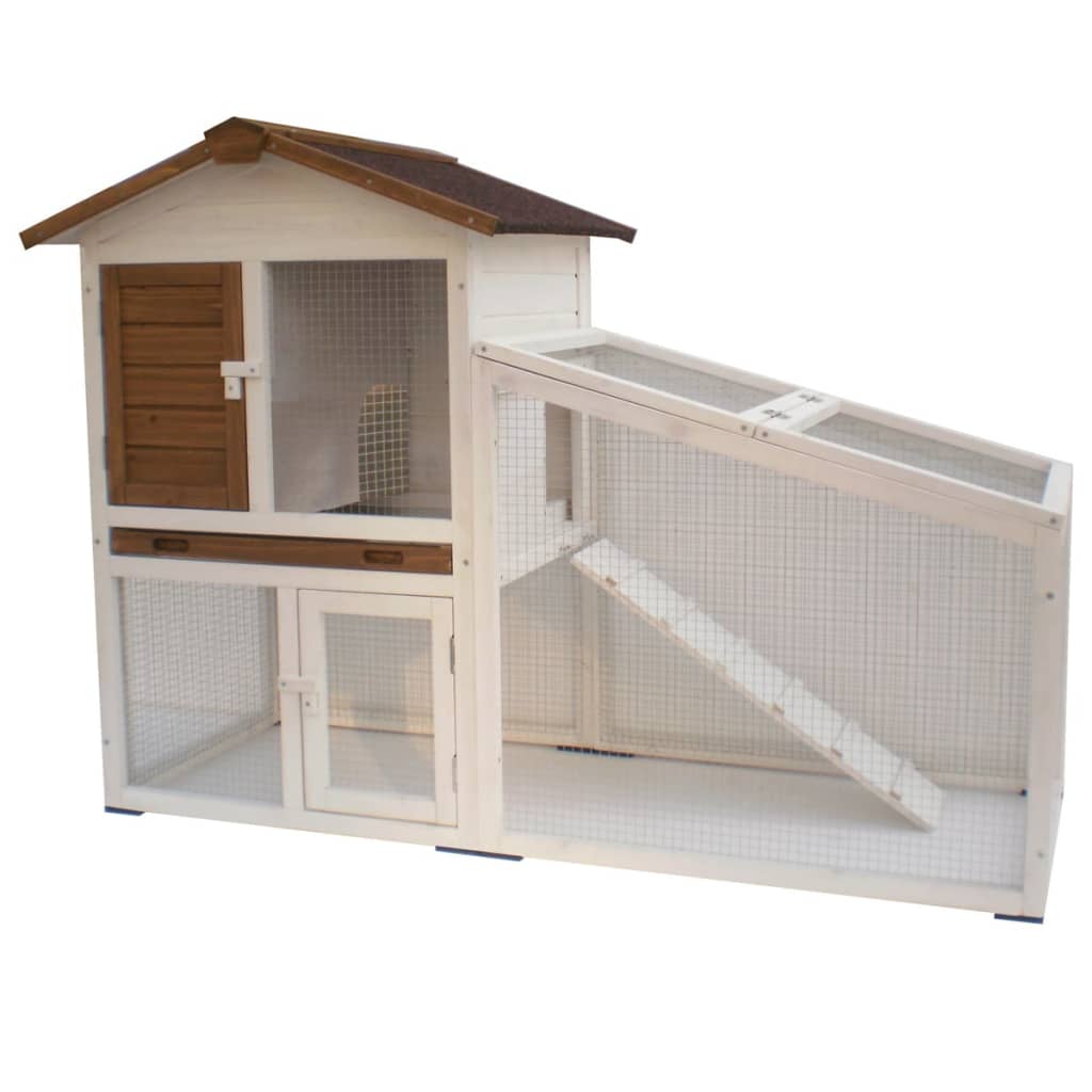 @pet @pet lapin loft tommy 140x65x100 cm blanc et brun 20072
